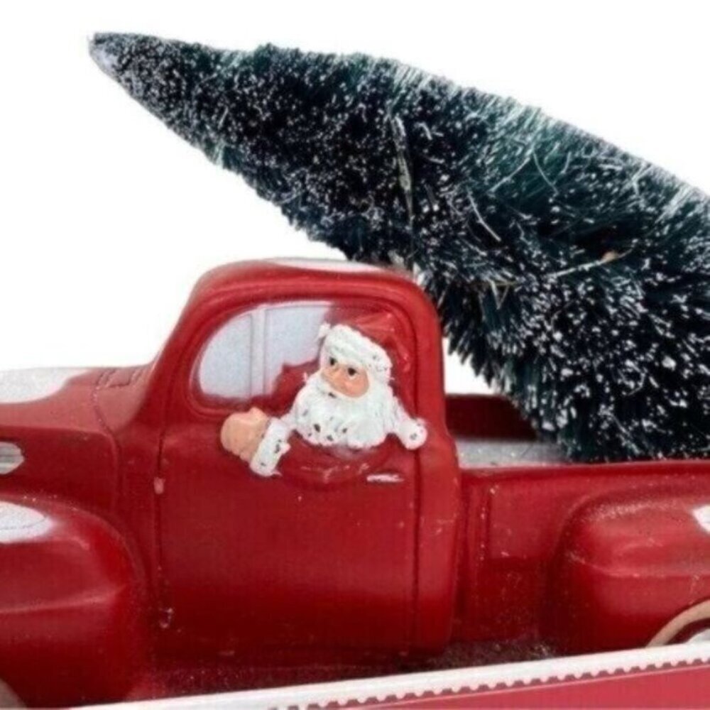 Retro Light Up Christmas Musical Red Truck New - Picture 5 of 10